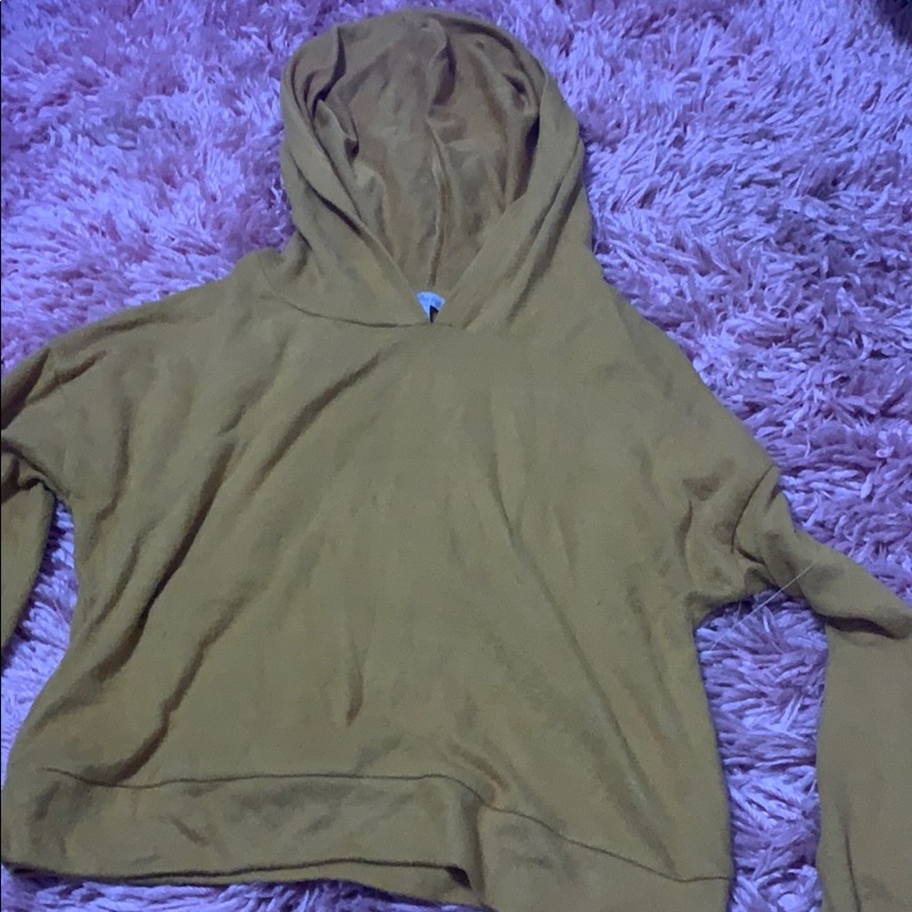 cropped sweatshirt